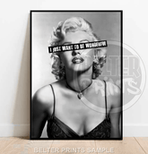 Wonderful Rebel | Marilyn Monroe Iconic Wall Art Print - Print